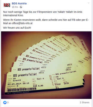 MENA_WATCH's tweet photo. @BdsAustria Vielleicht helfen ja Beschwerden vor Ort, dass das Artis Kino (https://t.co/fGmFHJ7WNN) und sein Betreiber @CINEPLEXX_at die Kooperation mit der auch vom Wiener Gemeinderat als antisemitisch charakterisierten BDS-Bewegung noch einmal überdenken: https://t.co/KRUk24F2mV https://t.co/OHgcMOfGkr
