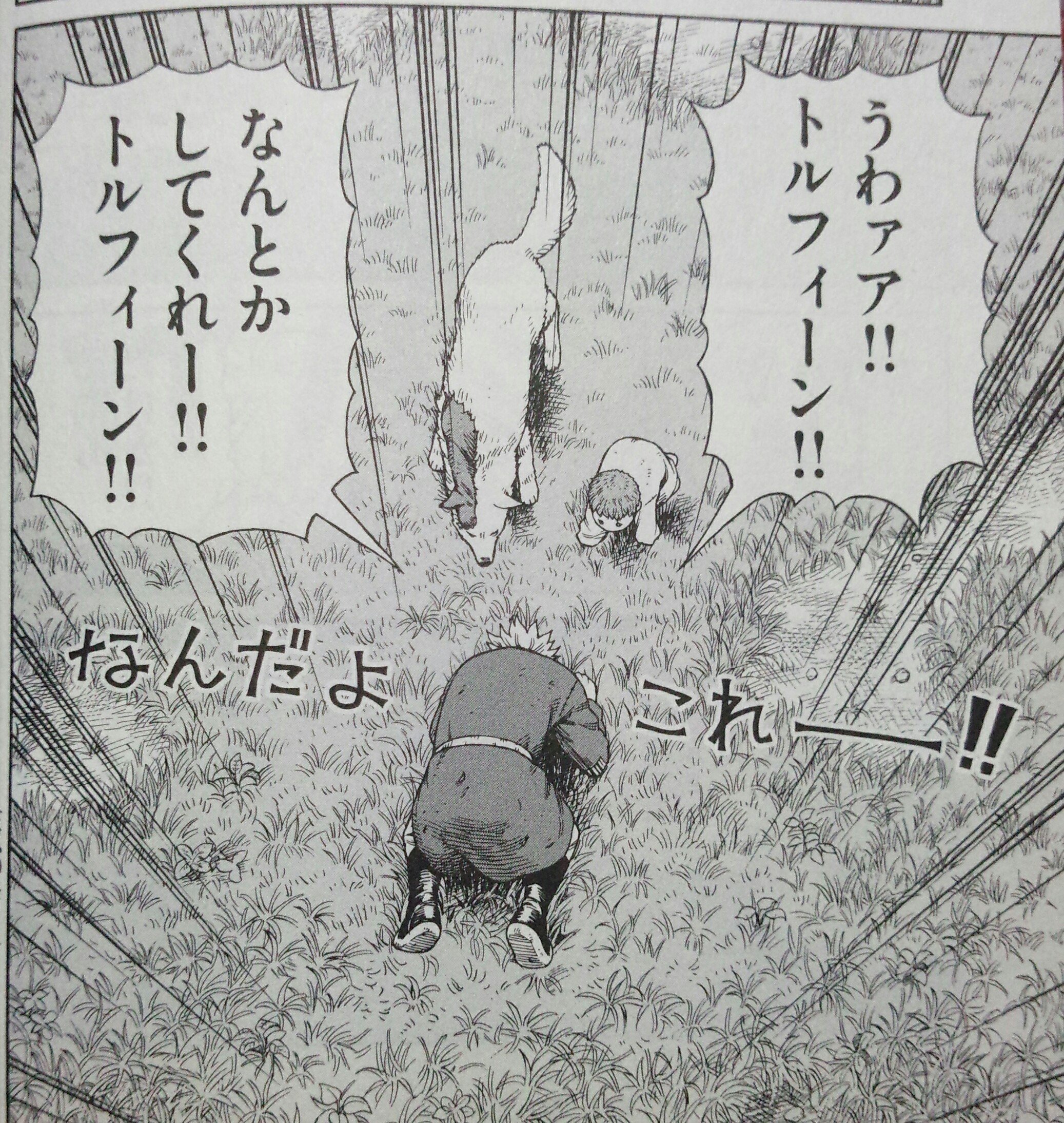 オブ犬 ヴィンランド サガ や じけんじゃけん の フキダシの無い手書きのセリフ の時の文字の感じがなんか好き 特にヴィンランドサガのやつは変に呑気な雰囲気が出てて それが幸村誠先生の独特の雰囲気になってると思うんだよなあ T Co