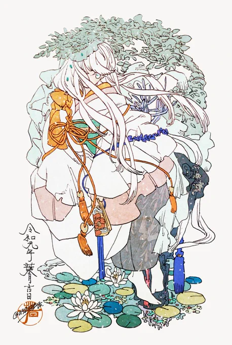 skebでご依頼頂いた絵をこちらにも◎重ねまして、みなさまご用命ありがとうございました〜! 