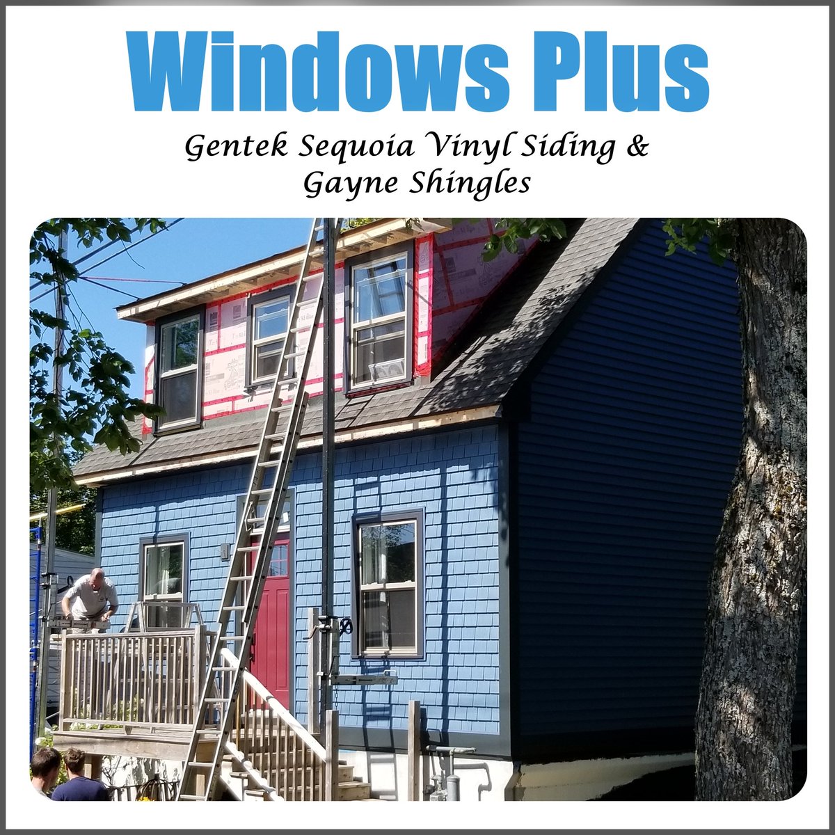 windows_plus's tweet image. One of our current projects. Gentek Sequoia Vinyl Siding &amp;amp; Gayne Composite Shingles. grayne.com