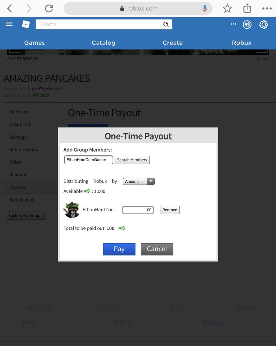 Create A Robux Group How To Get Free Robux On App - roblox mm2 niks scythe robux pins 2019