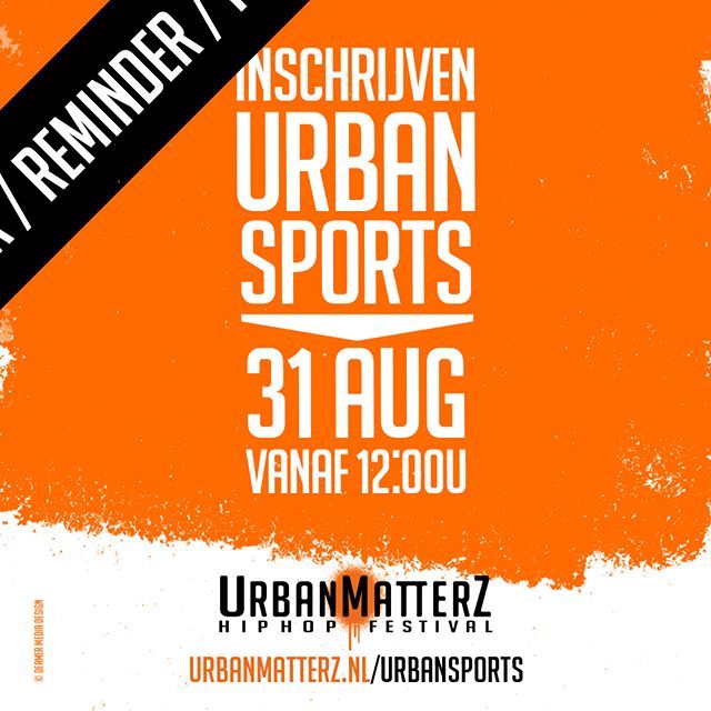 TIME FOR SOME ACTION!
Morgen (31 aug) kun je je vanaf 12:00u inschrijven voor diverse #urbansports workshops en challenges: 🔥Breakdance > workshops
🔥Streetsoccer > challenges
🔥Suppen > workshops
🔥Pumptrack > challenges
🔥Gauswheels > workshops

Tr… ift.tt/2PlKp0M