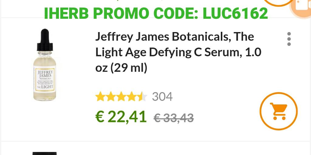 🌟#iHerbCode 🌟
 +5% OFF with #promocode ▶LUC6162◀
iherb.com/?rcode=LUC6162
#serum #cserum #beauty #beautytips #beautychoices #antiage #AntiAging #skincare #skincareroutine #skincaretips #firming #iherbクーポンコード #iherb購入品 #iherbcoupon #skincareproducts #crueltyfree