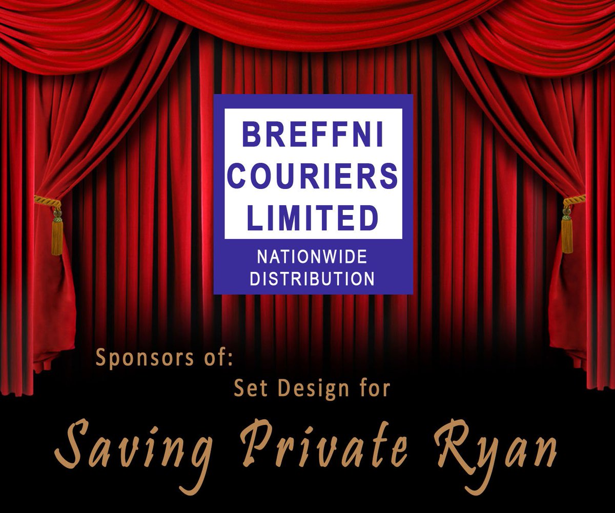 Glen_Emmets's tweet photo. Thanks to Breffni Couriers for sponsoring 'Set Design' for Saving Private Ryan! #someservice
⭐️Sponsoring movie (€1000) or 'Set Design' (€500) Contact the Movie Producer or Cariona (086)3203675 or Joey (087)8339568 @louthgaa https://t.co/C8Mrw6sfeb