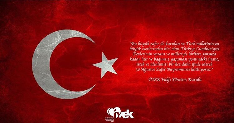 ivek_vakfi's tweet photo. 30 Ağustos Zafer Bayramınız kutlu olsun! #ivek #ivekvakfı https://t.co/86RWhKjNVj