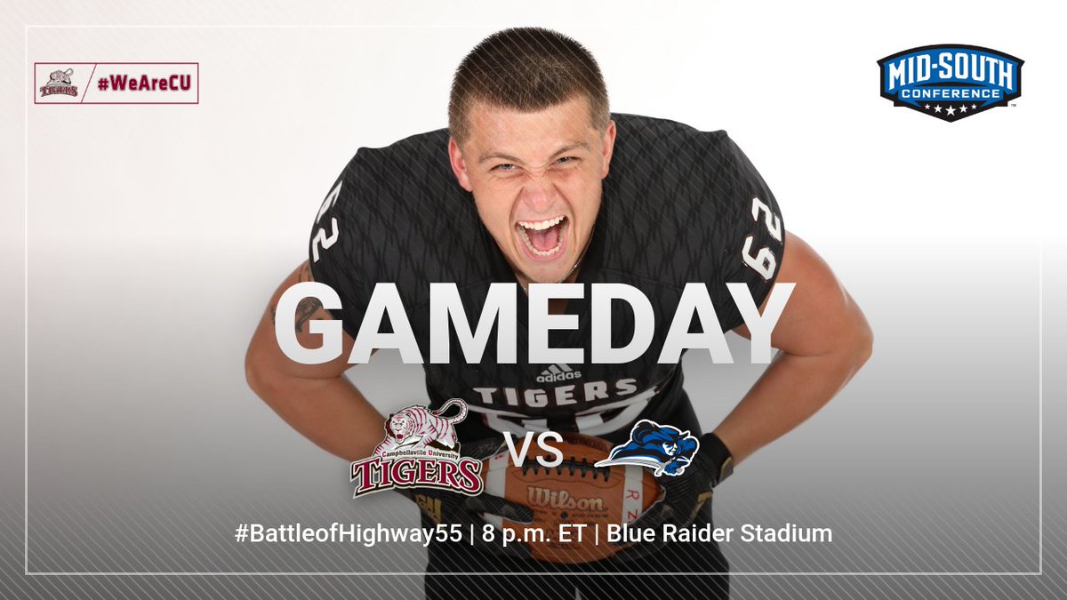 Are you ready? Football is back! Starting 2019 with the #BattleofHighway55 and we have some payback to dish out.

🆚 @LWCAthletics
📍 Columbia, Ky.
🕔 8 p.m. ET
🔈bit.ly/2MKArni
📊 bit.ly/2oo0H8N
💻 bit.ly/2MFMo9y
#️⃣ #WeAreCU #GameDay