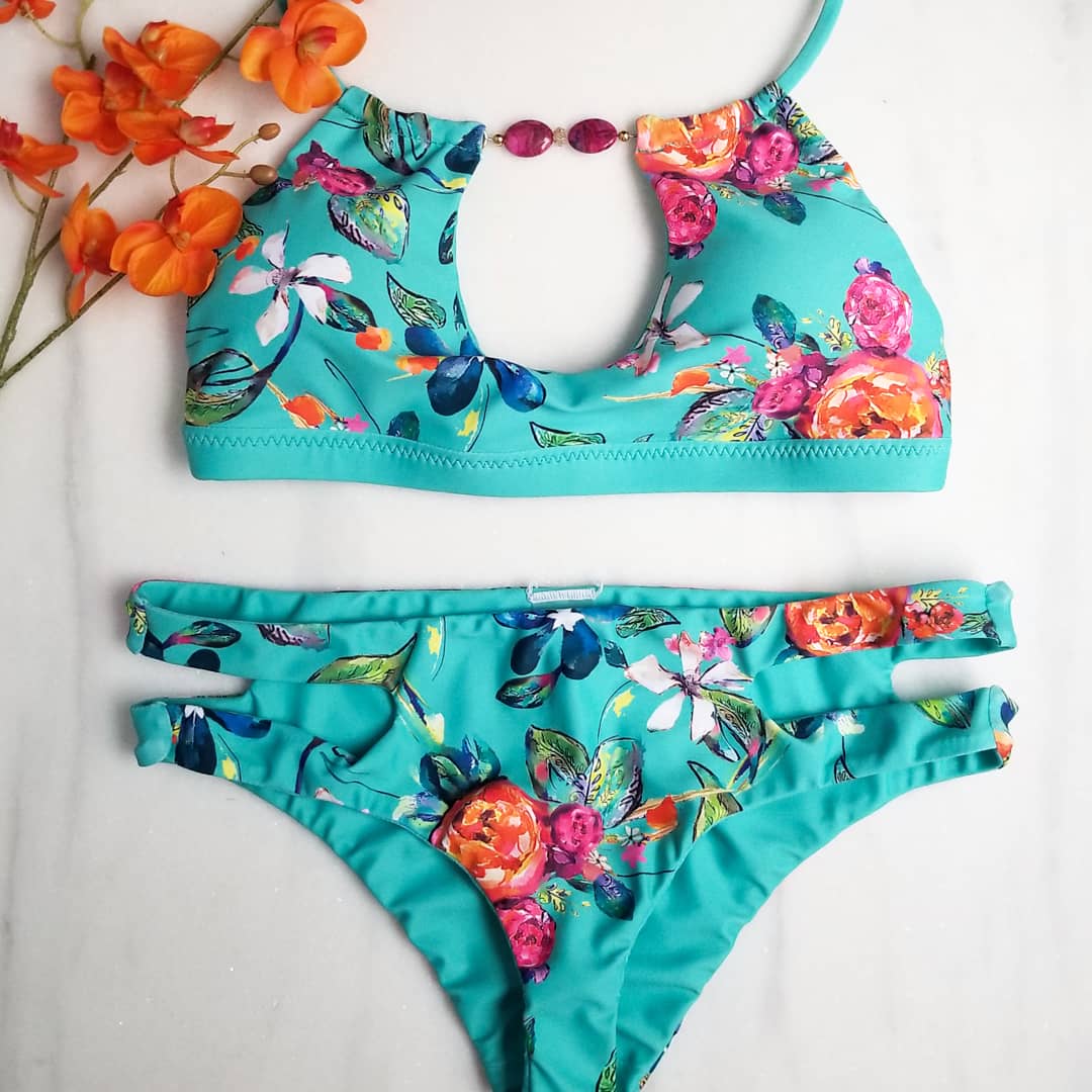 Azureswimwear's tweet photo. Wildflower L O V E 🌺 our new floral Maldives Top and Islet bottom now available online https://t.co/x8SLff9u0C