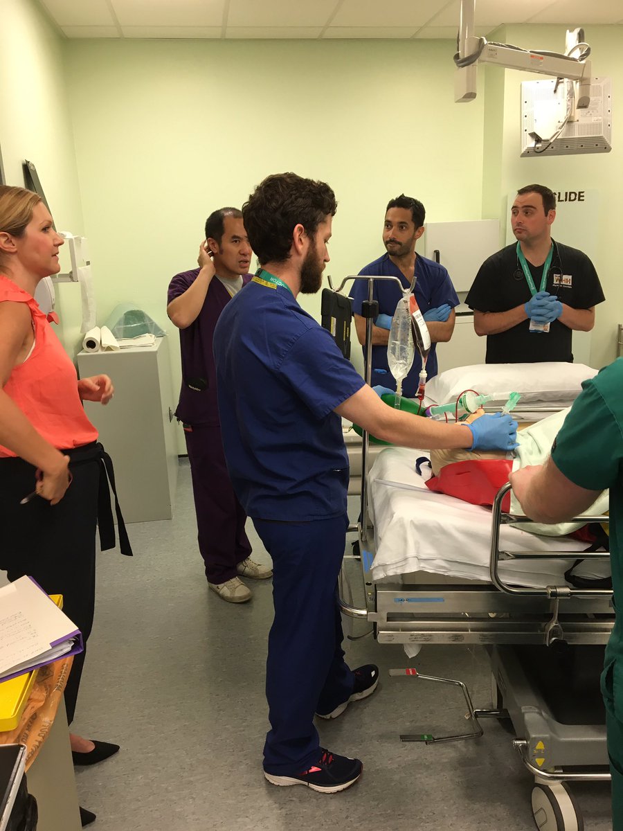 chris_clinskill's tweet photo. Fantastic trauma simulation this morning involving AED, trauma team, Radiology, theatres and labs. Organised and run by Dr Wong, Dr Vondy and PEF Alistair Greennough. #multiprofessionallearning #simulation @MedEdWHH @alexvcrowe @wildy1970 @Mel_Pickup @Kimberley_S_J @hampomark https://t.co/xwt2VVsezt
