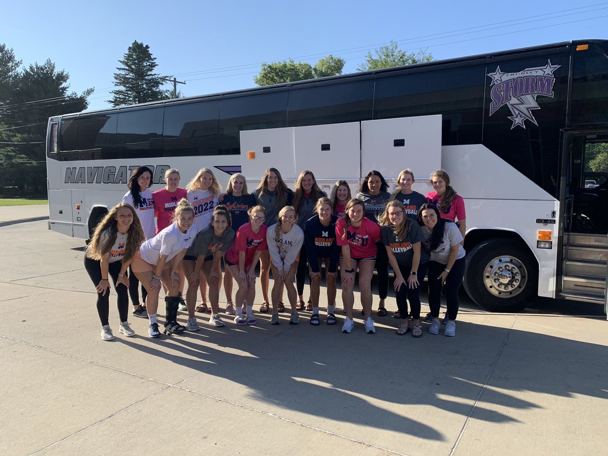 Midland Volleyball getting ready for our weekend trip to St. Louis! 3 talented teams on the docket for us, and we’re excited for a great weekend of volleyball!