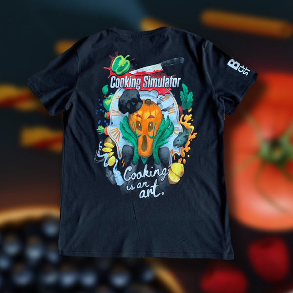 cookingsim's tweet photo. #ContestAlert! There's a chance to #win an awesome Cooking Simulator themed t-shirt. 
A must-have for all the #foodies😋
More details tomorrow😉 https://t.co/gQS3dP9iQT