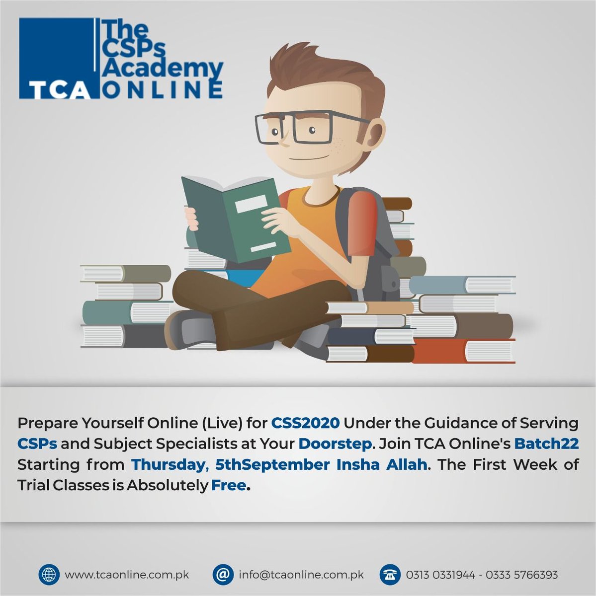TheCSPsAcademy's tweet image. Online CSS 2020 Preparation - #Batch22 - Starting from 5th September

#RegistrationLink: buff.ly/2HZcaVO