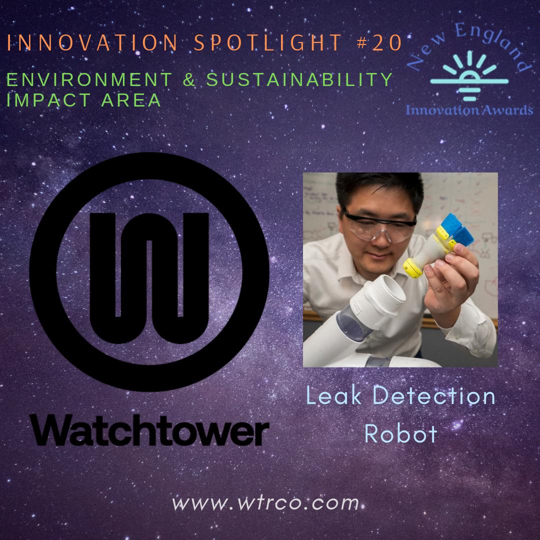 Today's #Innovator: <a href="/WatchTowerRobot/">WatchTower Robotics</a> finds water leaks in pipes early, long before they become big problems. They use biomimicry in innovation; a next-gen flexible robot (like a squid or gecko) inspects water pipes, locating &amp; marking leaks for utilities to easily fix #greentech