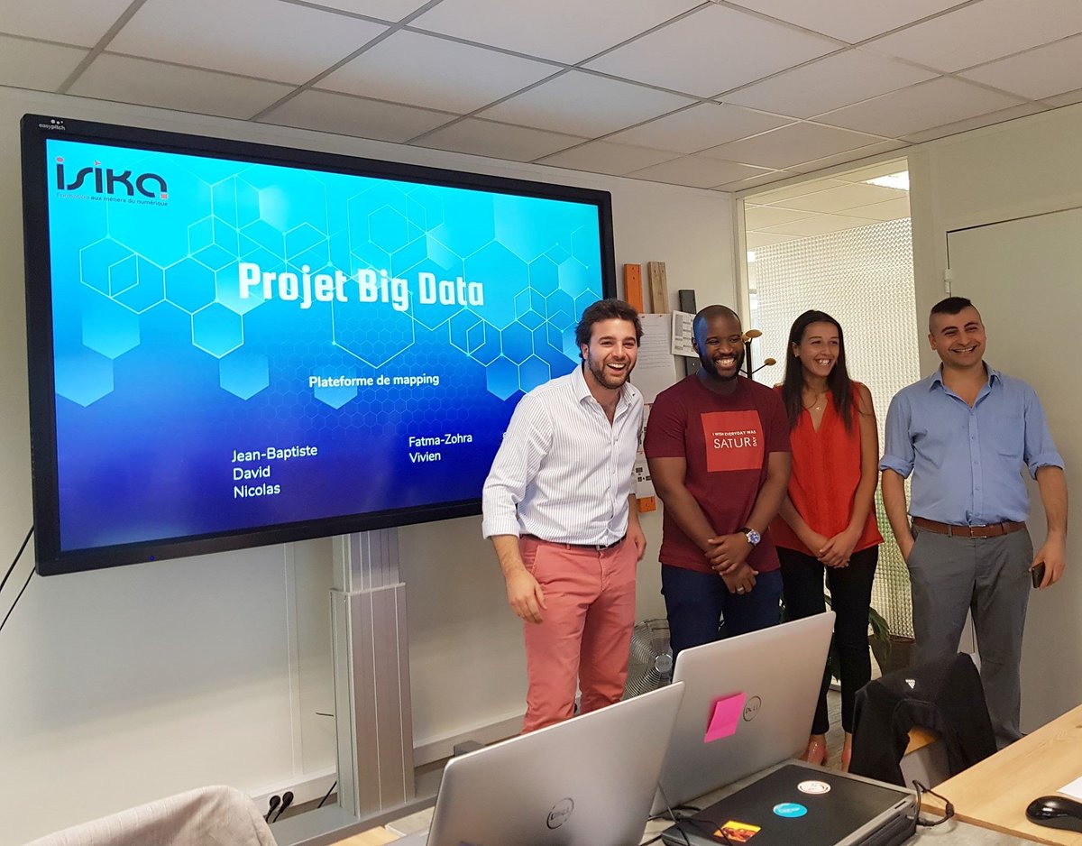 projetisika's tweet image. 📊📈 Hier, notre promotion #ArchitecteLogiciel a présenté sa soutenance de fin de projet sur le thème du #BigData. 
👔 Aujourd&apos;hui c&apos;était leur premier jour en entreprise. Nous leur souhaitons pleine réussite dans cette nouvelle #carrière au cœur du #numérique ⬆️💻