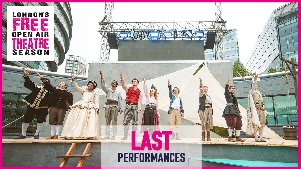 Our FREE two show productions must end 1 September. The Sea Queen and Shakespeare's comedy Twelfth Night are at <a href="/LDNBridgeCity/">London Bridge City</a> Enjoy them with your family and friends!! #SummerByTheRiver #TwelfthNight #Shakespeare #FreeTheatre #TheScoop