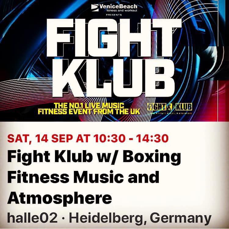 Incoming 14th Sept (day)👉🏽 <a href="/Fight_Klub/">Fight Klub</a> &amp; <a href="/VeniceBeach/">VeniceBeach</a> in Germany @halle02 🇩🇪 w/ <a href="/TroyDureh/">Troy Dureh</a> @RossMattieu + myself &amp; DJ OKEY. (night)👉🏽 <a href="/HOSPITALITYDnB/">HospitalityDnB</a> ~ UK people interested in attending please check the link for more details👉🏽 buff.ly/2MVMFsI 

#FIGHTKLUB 💯🦁