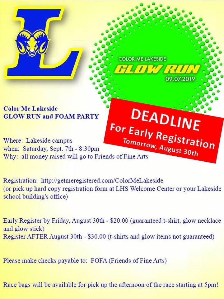 getmeregistered.com/ColorMeLakeside 
#WeAreLakeside