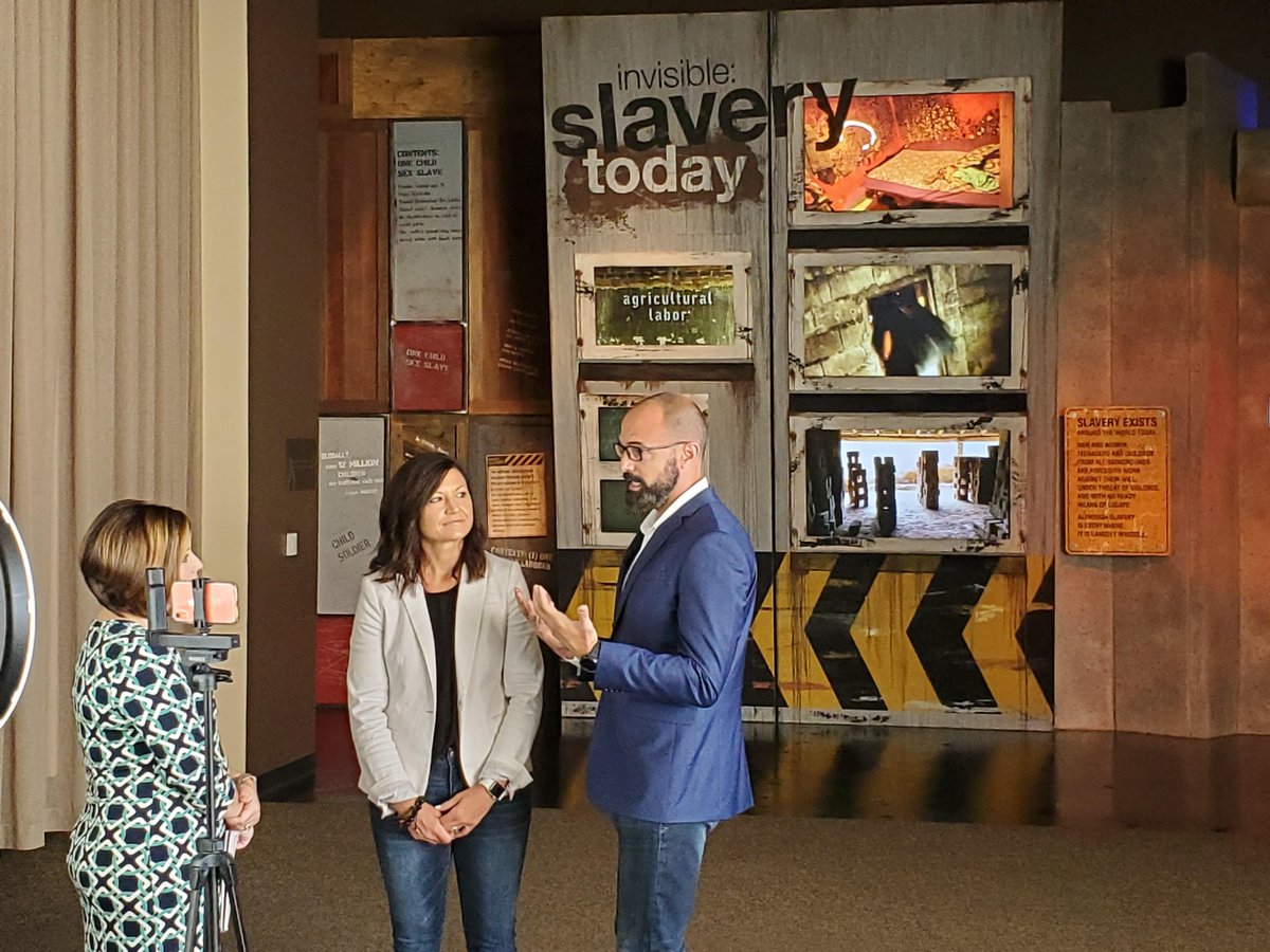 Yesterday, #MyNURFC hosted a live interview between Kathrine Nero of the <a href="/Enquirer/">Enquirer</a>'s "Coffee Break" and April and Ryan Berg of the <a href="/ArunaProject/">Aruna Project</a>. Note "Invisible: Slavery Today" behind them. 

Click the link below for more info about the Aruna Run!   

bit.ly/2SoENAG