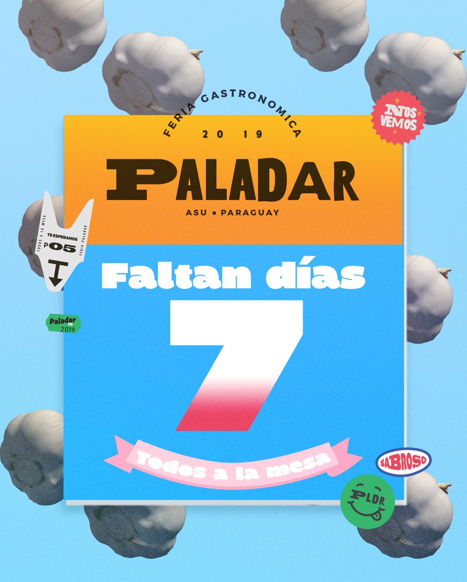 Estamos a solo 7 días de convertir esta feria en una fiesta de 5 años. 
#TodosALaMesa 📆 5, 6, 7 y 8 de Septiembre
📍Centro de Convenciones Mariscal
🎫 Entradas a la venta en RedUTS