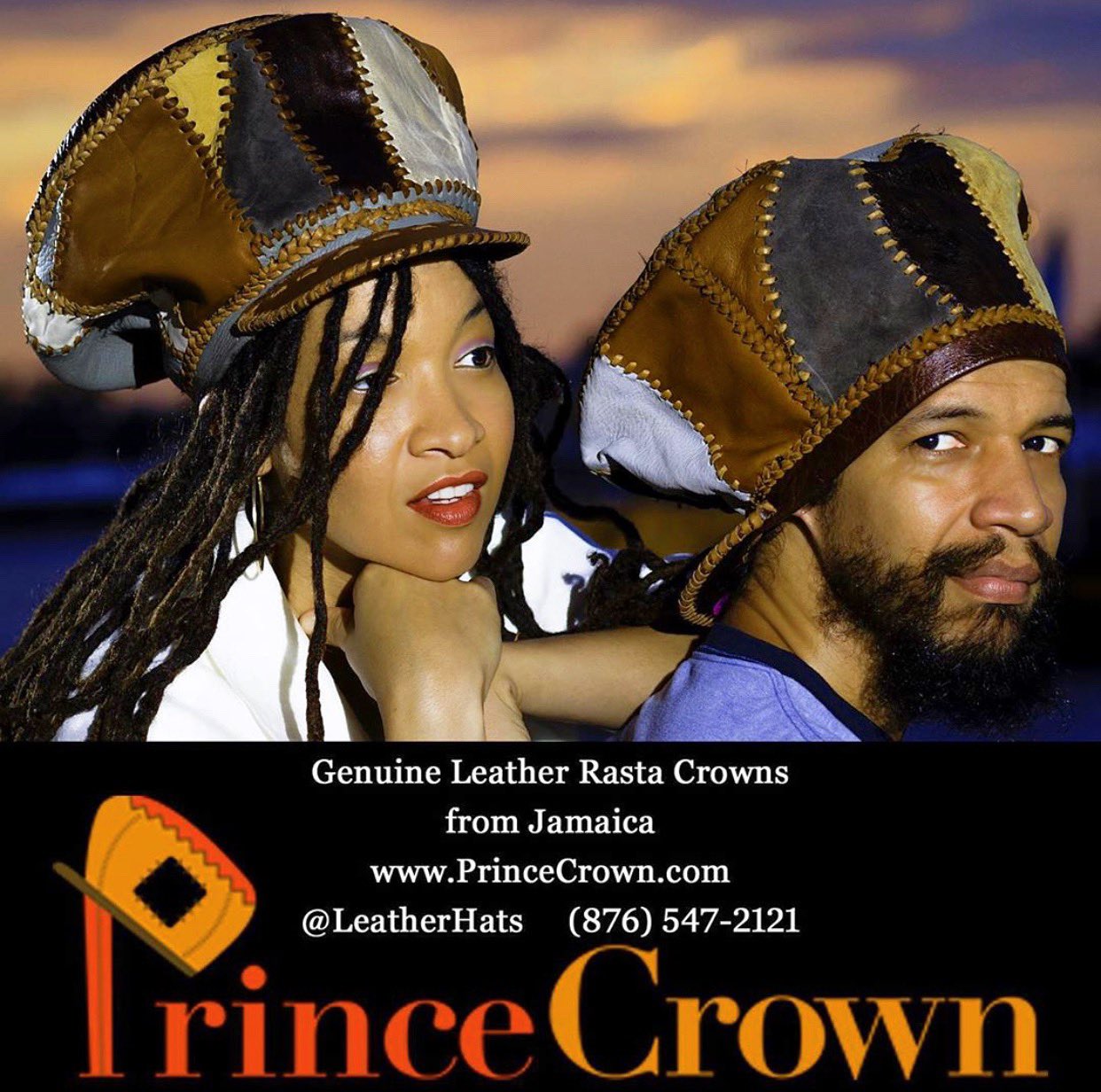 leather rasta hat