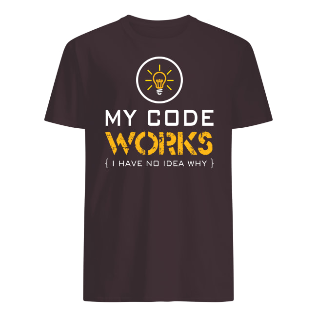 T_shirtSt's tweet photo. 🌈🌈🌈T-Shirt : My Code Works 🌈🌈🌈
☞ https://t.co/k9wlTGKty4

Over 100 styles: ☞ link: https://t.co/eTGbIxM57C
#code #tshirt #development #programming #developer https://t.co/rbnpsplpVL