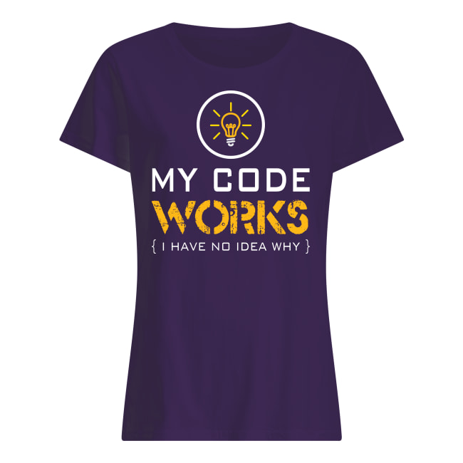 T_shirtSt's tweet photo. 🌈🌈🌈T-Shirt : My Code Works 🌈🌈🌈
☞ https://t.co/k9wlTGKty4

Over 100 styles: ☞ link: https://t.co/eTGbIxM57C
#code #tshirt #development #programming #developer https://t.co/rbnpsplpVL
