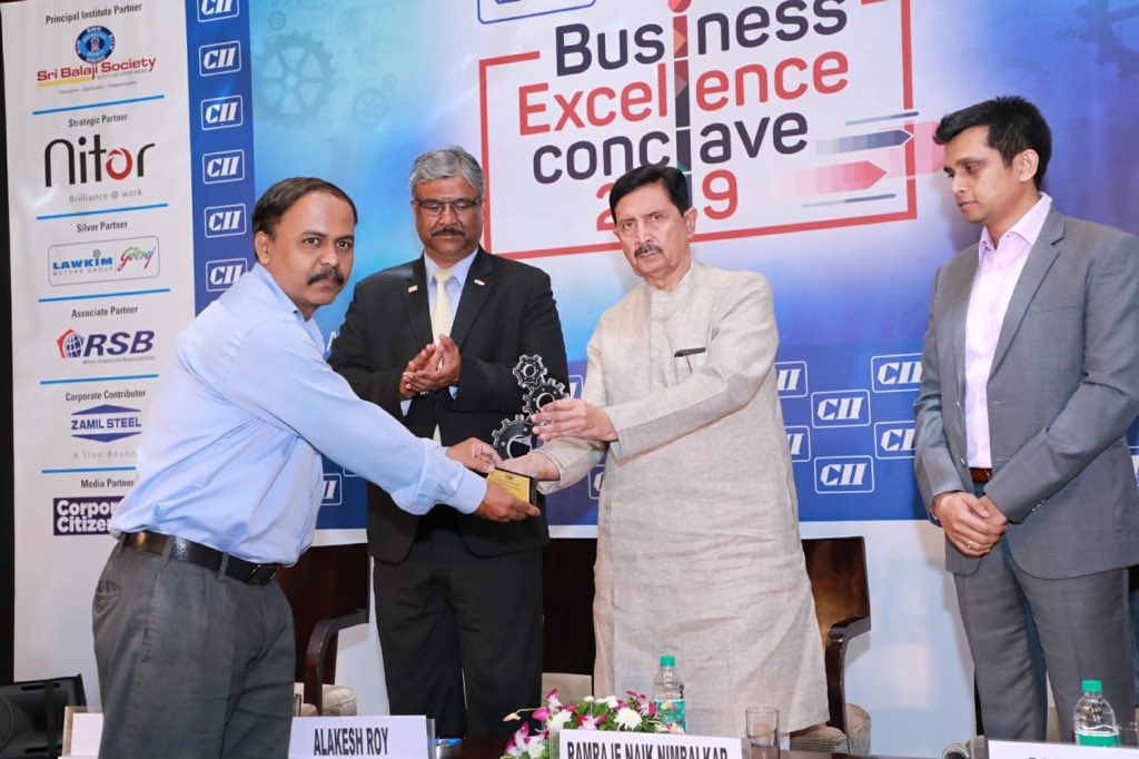 CIIEvents's tweet image. CII-WR hosted the #BusinessExcellence Conclave &amp;amp; #PokaYoka Comp.on various #HumanMistake Proofing method projects. 
Winners for following categories:-
-Safety,Health&amp;amp;Environment: @SigmaElectricM
-Mfg Process-Large: @TataAutoComp
-Mfg Process-SSI: Takshi Auto components Pvt Ltd