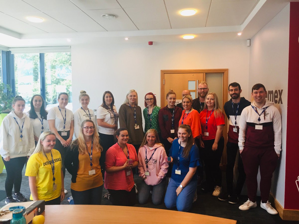 PremexGroup's tweet photo. We have had another entry into our Rubik's Cube challenge today! This time it came from Team 6, one of our internal teams here at Premex! They even wore the Rubik's cube colours as part of their entry! Great effort 🤟 #SolveItFIRST #PremexPeople #Team6 https://t.co/dFlaHbesAO