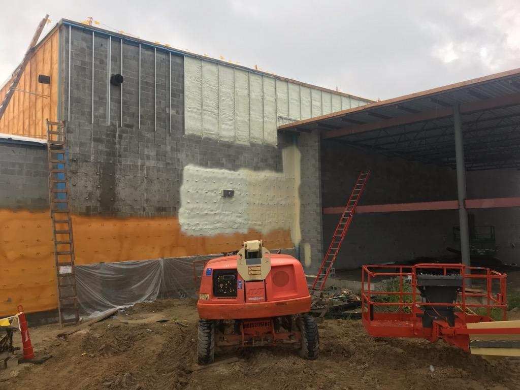 EnergyOneFoam's tweet photo. Back to #school! 🏫 Thanks to #closedcell #sprayfoam #insulation, this new Virginia middle school will enjoy more comfortable classrooms, increased structural strength, &amp; less investment in their energy bills—year round.

#construction #jobsite https://t.co/DAHRBJd25X