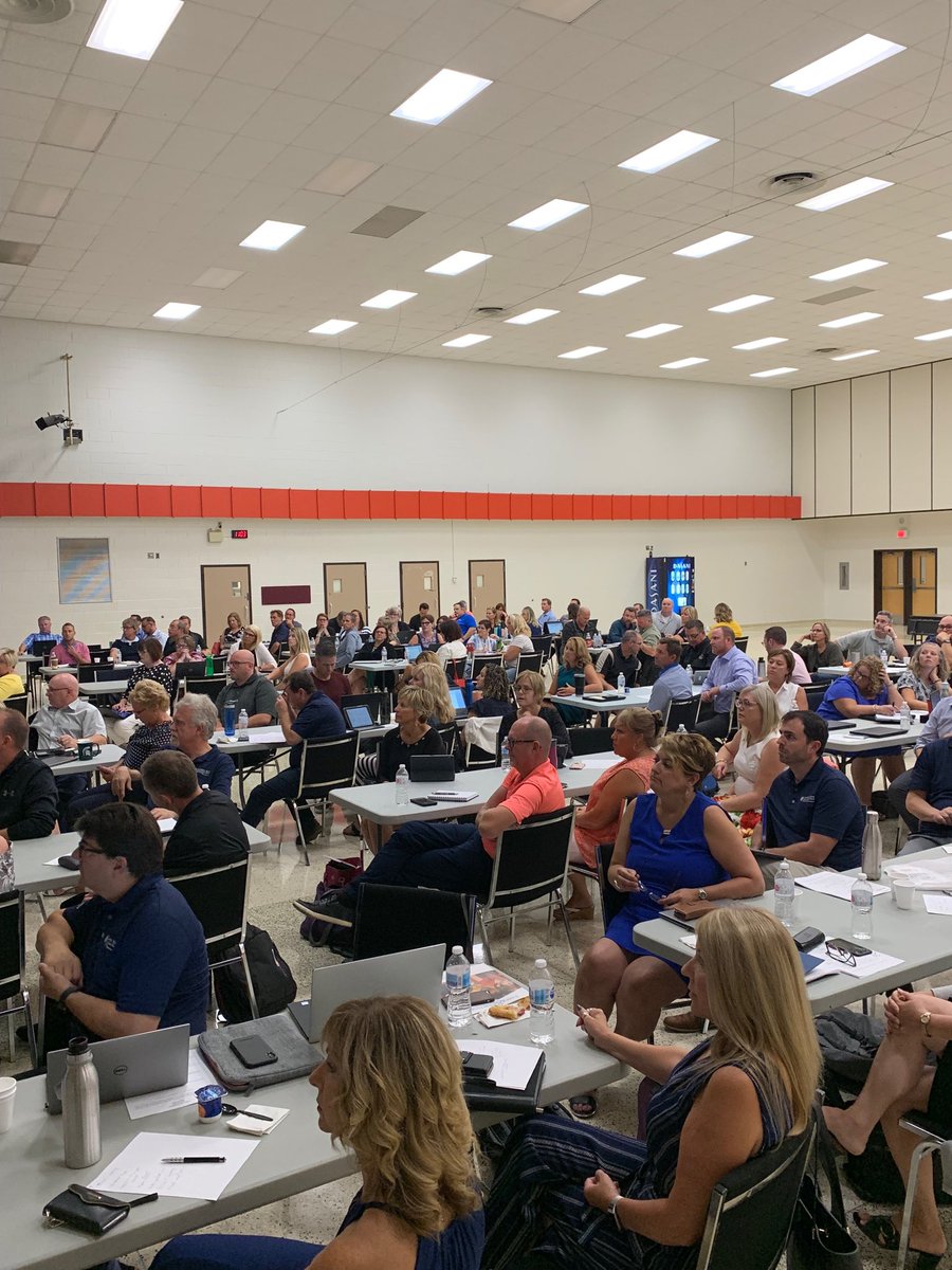 johnhowi's tweet photo. @LKDSB Principals, Vice Principles, Mangers and Superintendents meet for GOAL 2019, our launch of the school year. #ReadyforourSTUDENTS! https://t.co/Ix4Cfapy8E