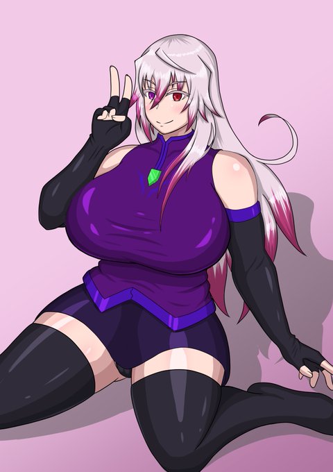 HaLさんとこのヴェロニカおねえちゃん描きました スケベなおねえちゃんだぞ魔王だぞ @violet_deadly 