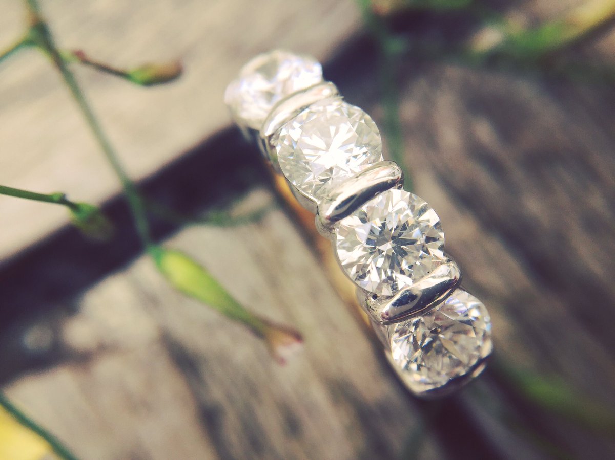 Fabulous four stone diamond ring... #diamonds  #diamondring