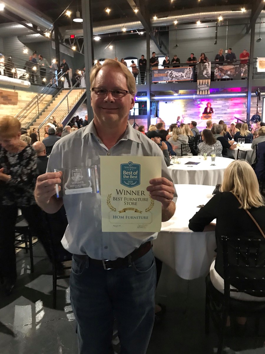 HOMfurniture's tweet photo. Voted #BestFurnitureStore by #DuluthNewsTribune #BestoftheBest2019! A big congratulations to our #Hermantown #HOMFurniture and Showroom Manager Greg Zimmerman. #winner #Bestofbest2019 @duluthnews https://t.co/AEcI0bVP80 https://t.co/NfH3hQkNNX