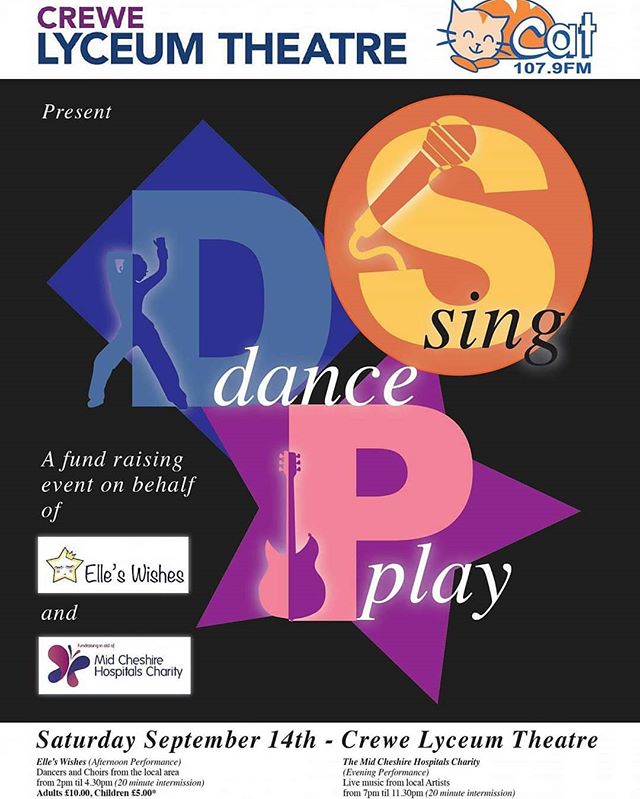 Tickets are now available for Dance, Sing and Play in support of Mid Cheshire Hospitals Charity and Elle's Wishes 
zpr.io/tPg48

#yourcommunity #yourstation