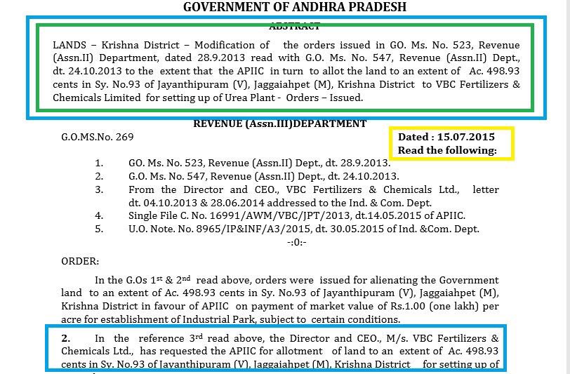 ParineReddy's tweet photo. @ncbn September 2015 న ఏ ప్రభుత్వం ఉంది ? 

బాలయ్య అల్లుడికి CRDA పరిధిలో భూములు కేటాయించింది చంద్రబాబు కాదా ? https://t.co/Sb42MkP9Tp
