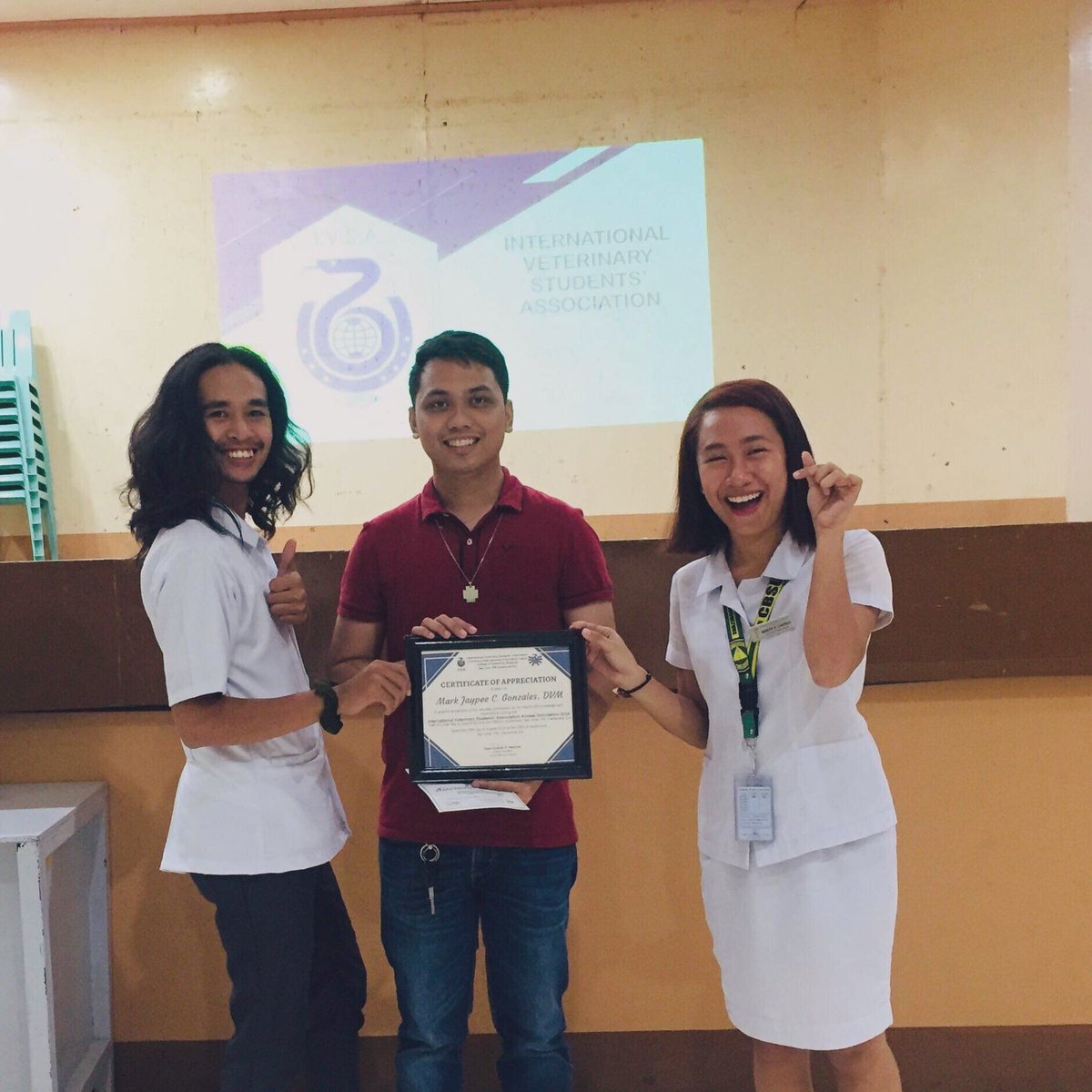 IVSA_Bicol's tweet photo. Also our IVSA Advicer Dr. Mark Jaypee Gonzales for his presence and support to the Organization. https://t.co/ik2eySjPxM