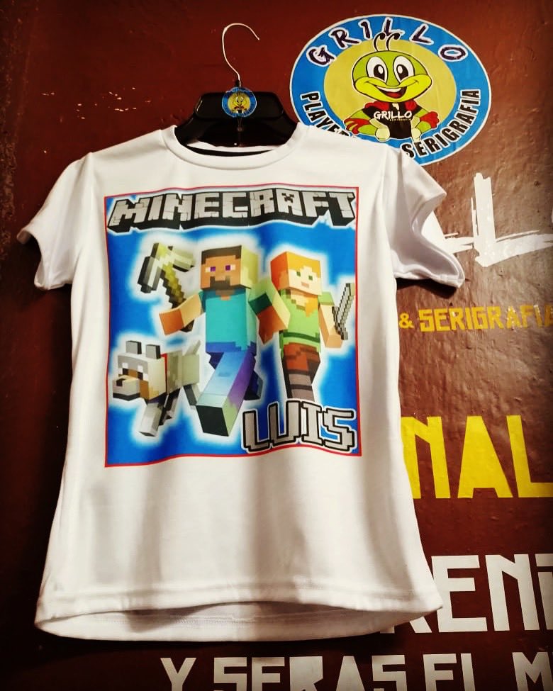 SERIGRAFIA on X M I N E C R A F T 951 229 05 85 grilloplayeras . playeras personalizadas tematica minecraft minecraftmemes minecrafters minecrafts serigrafia sublimacion Personalizate te