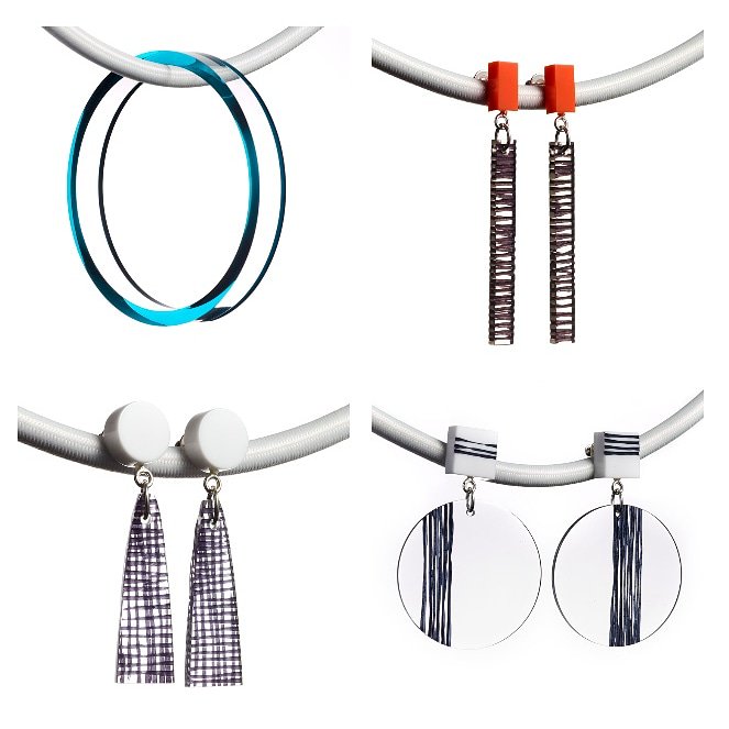 "I enjoy playing with the properties of clear dyed acrylic: light, reflection, strong colour. I hand manipulate the surface and use contrasts to add interest" - Sarah Packington
.
#ebbandflow #artgallery #ticehurst #eastsussex #sarahpackington #jewellery #jewelry #acrylic