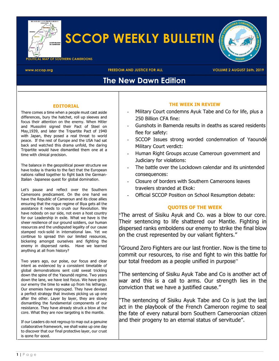 sccopinfo's tweet photo. Vol.2 of SCCOPs News Bulletin. ⁦@BohHerbert⁩ ⁦@ChoAyaba⁩ ⁦@judithnwana⁩ ⁦@MarkBareta⁩ ⁦@librarycongress⁩ ⁦@congressdotgov⁩ ⁦@SwissMFA⁩ ⁦@NorwayMFA⁩ ⁦@SwedenUN⁩ ⁦@PeterSweden7⁩ ⁦@Twit4Amba⁩ ⁦@SoyaFor⁩ https://t.co/e43MVXl0Un