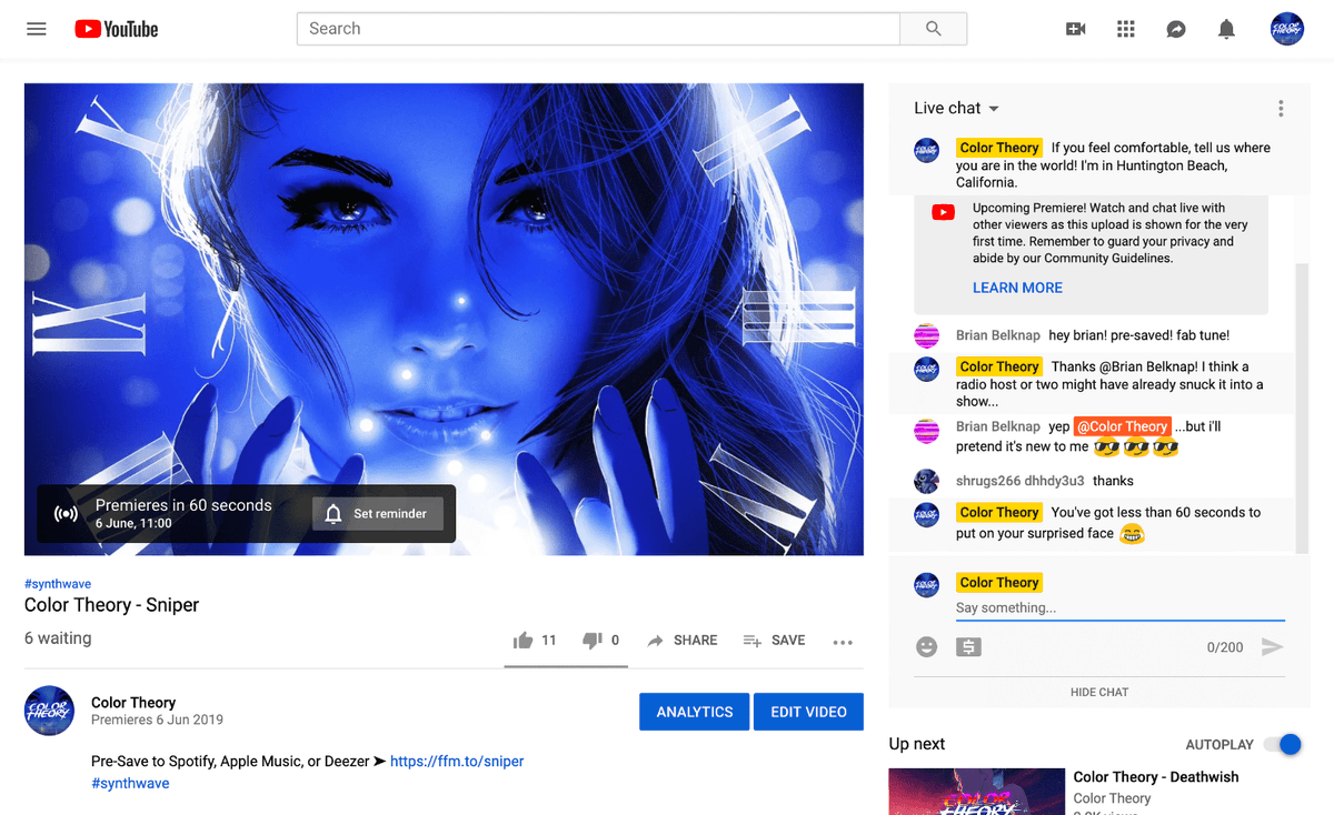 AlexRayve's tweet photo. Music Video Premieres: YouTube vs. Facebook  #vocalists https://t.co/6C7thsohyh https://t.co/8ShX2mnG6b
