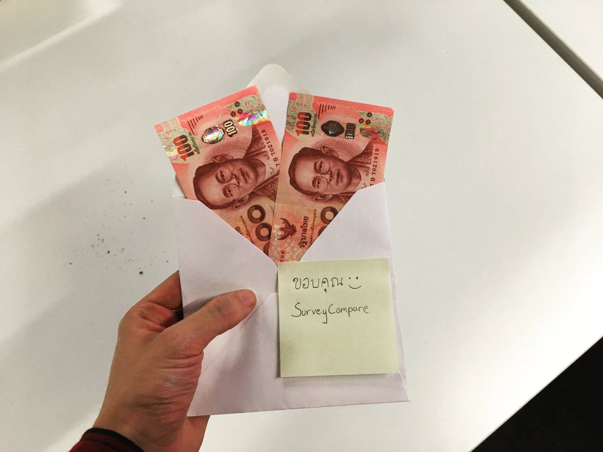 SurveyCompareTH's tweet photo. ทำแบบสอบถามแล้วรับเงิน รับ50บาทต่อแบบสอบถาม สมัครฟรีที่นี่ 👉https://t.co/WDWuz2mcJb https://t.co/rGXvAHsTgU
