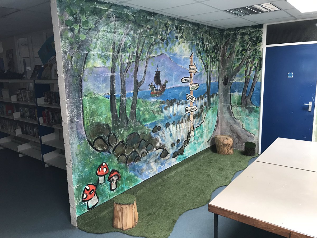 GuilsboroughPri's tweet photo. Varnishing complete, grass laid, leaves sparkling, tree stumps ready.....now we just need the last bits of furniture to arrive and it’ll be ready for our wonderful children on Wednesday when they start their school year! #excitingenvironment #achievingmoretogether https://t.co/PzHLGi7T50