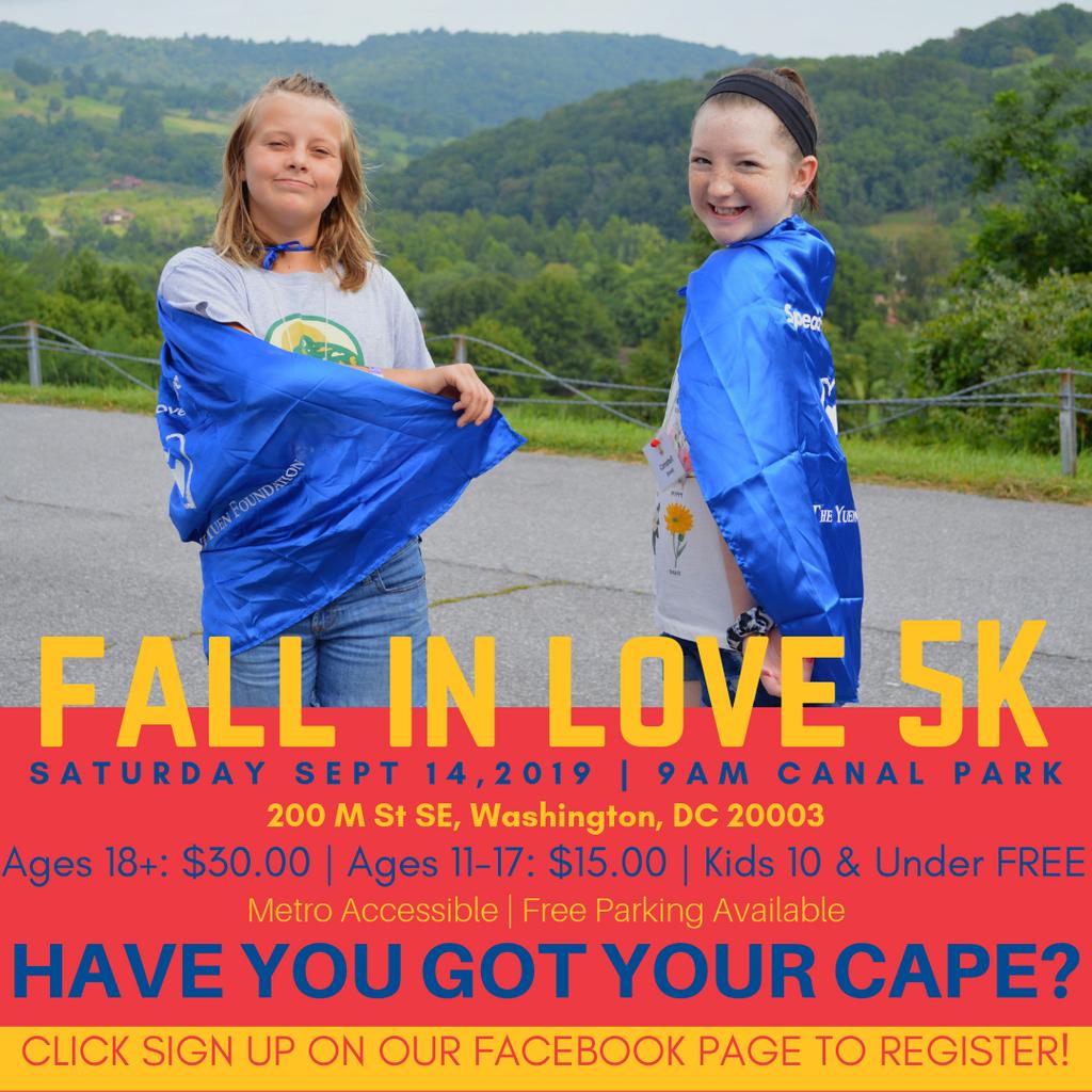 specialove_org's tweet image. The #FallInLove5K is coming fast, registered now! Fun for the whole #family with face painting, balloon artists, &amp;amp; more! Sign up today! bit.ly/2HtzETs #specialove #fundraiser #5k #5krace #childhoodcancer #dcruns #mdruns #varuns #washingtondc
