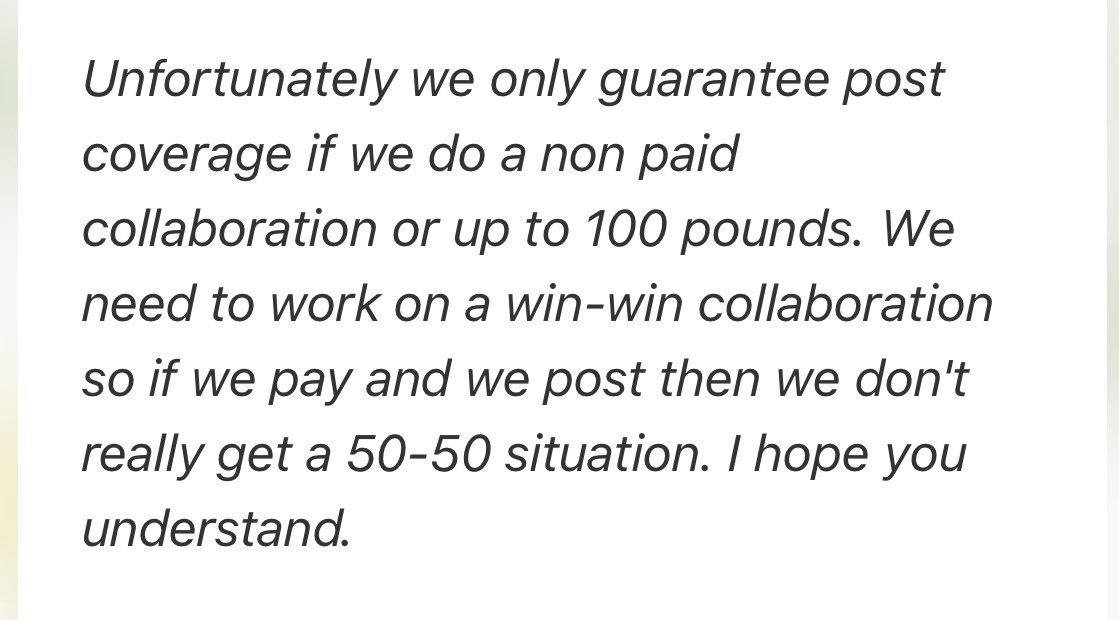 Lastly <a href="/VenusETFleur/">Venus et Fleur</a> I hope your event goes well, it does sound lovely BUT in future, you should think about how much you value illustration?Receiving emails like this simply isn’t cool. Please consider the illustrator &amp;the work they’re doing for you. #bigbrandsneededucating