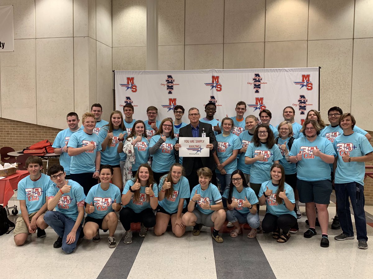 What a Great Start to a #PositiveSignThursday We had the ACT 30+ Club Breakfast for our New Members and Dr. Sutfin was in the HOUSE! Have a Great Day Patriots🇺🇸 #PatriotProud #TPW #WeAreMillardSouth
