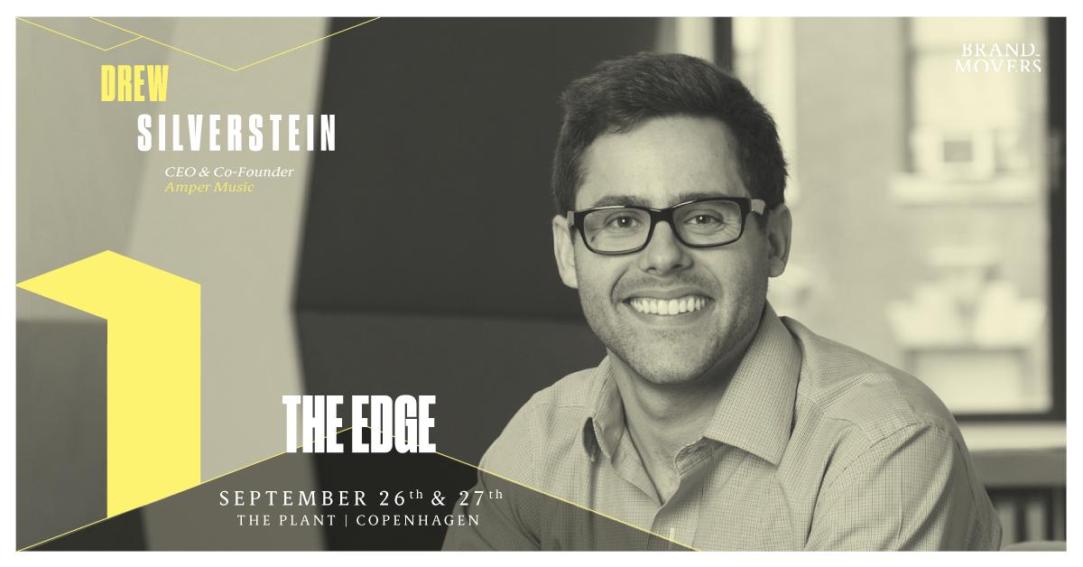 Amper's CEO, Drew Silverstein, will be speaking at the @brandmoversdk EDGE Conference in Copenhagen on Sept. 26th! If you'll also be there, come say hi! #TheEDGE19 #AmperMusic edge.brandmovers.dk