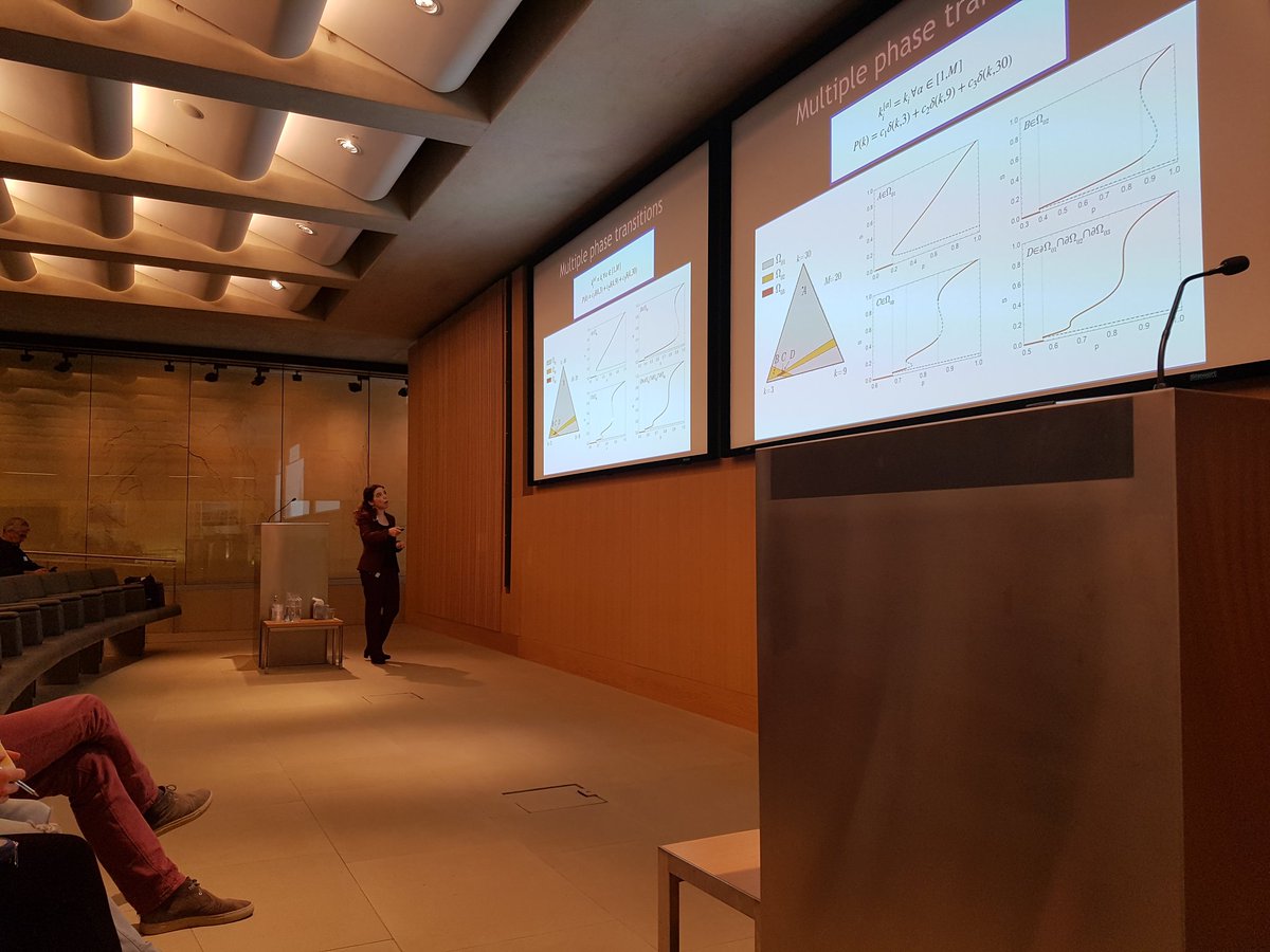 Our next speaker is <a href="/gin_bianconi/">Ginestra Bianconi</a> , talking about multilayer networks #CNDAY2019