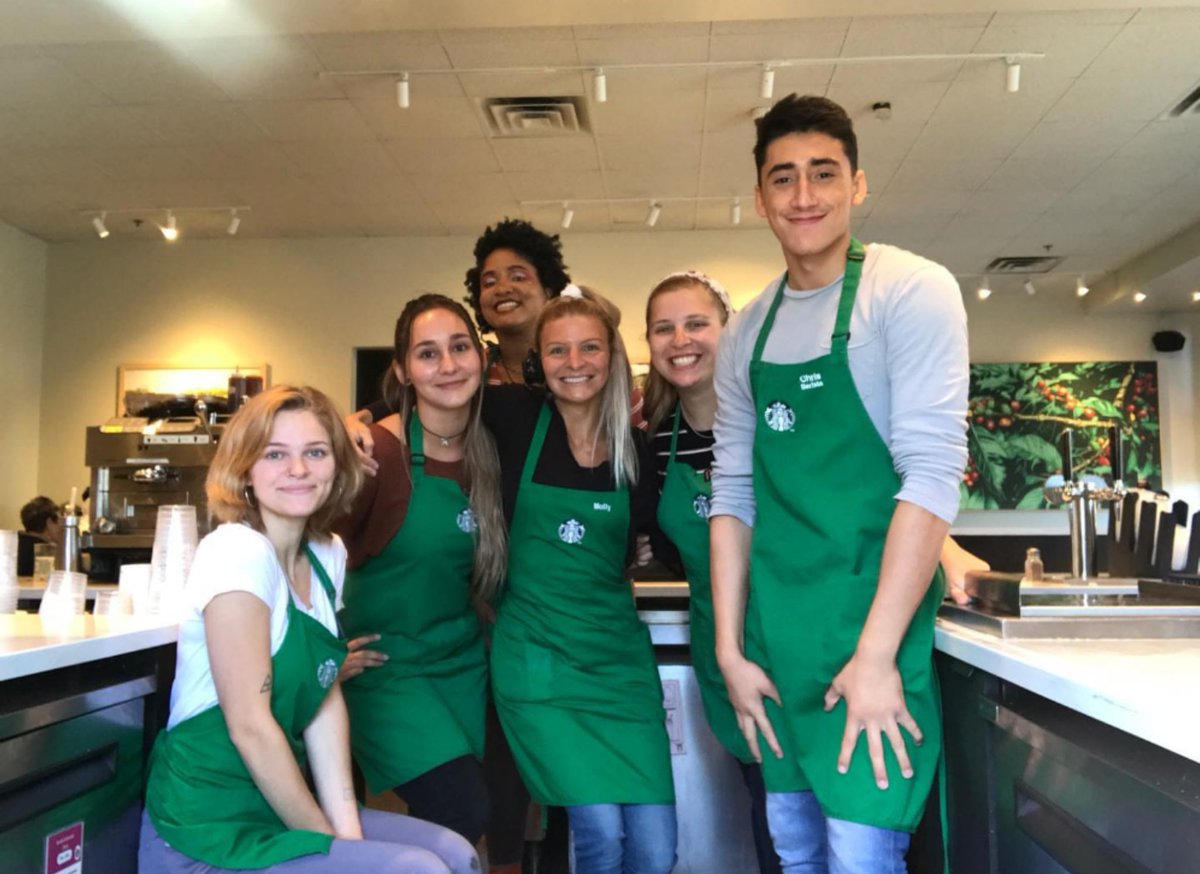 PSL AND SALTED CARAMEL MOCHA ARE OFFICIALLY BACK!! We are so excited and have loved seeing everyone!! Shout-out to Semra for this beautiful case she put together this morning ☕