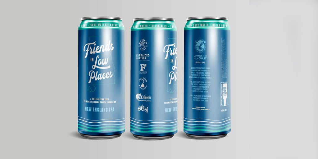 serdabrewing's tweet image. This September enjoy a Friends in Low Places collaboration brew and support the Alabama Coastal Foundation. Clean water means great beer! @alabamacoastal