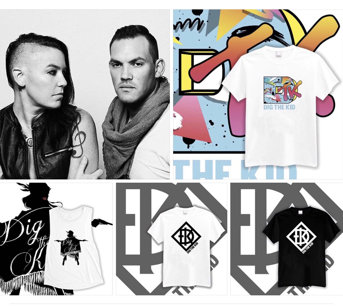 Shout out to the merchnow team for helping us launch merch stores for our clients.  Here’s some pretty cool merch for <a href="/digthekid/">Dig the Kid</a> new merch store. 😍🤘🏻#merch #band #musicbusiness #musicindustry