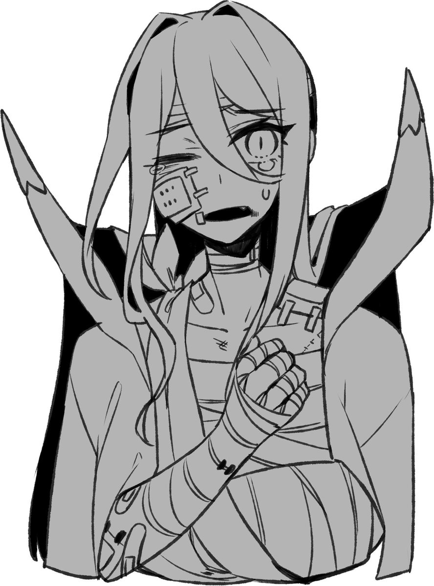 ボロボロミー様。
不老不死だけど致命傷じゃない限り速攻で傷は治らないのでうまい具合に死なないと傷だらけで痛い思いするよ~って絵。手足の切り傷とか火傷とかが一番しんどいタイプ